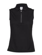 Macy Sl Polo Shirt Sport T-shirts & Tops Polos Black Daily Sports