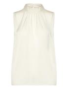 Aileensz Top Tops Blouses Sleeveless Cream Saint Tropez