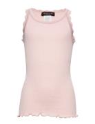 Rkbeatha Sl Strap Lace Top Tops T-shirts Sleeveless Pink Rosemunde Kid...