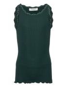 Rkbeatha Sl Strap Lace Top Tops T-shirts Sleeveless Green Rosemunde Ki...