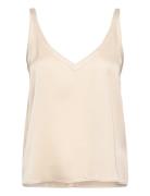 Shin Silk Tank Tops Blouses Sleeveless Cream Ahlvar Gallery