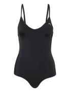 Puma Swim Women V-Neck Crossback Swimsuit 1P Sport Swimsuits Black Pum...