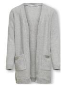 Koglesly L/S Open Cardigan Knt Noos Tops Knitwear Cardigans Grey Kids ...