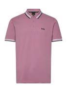 Paddy Sport Polos Short-sleeved Pink BOSS