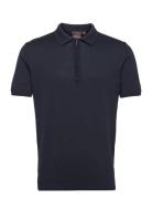 Otto Poloshirt S-S Designers Polos Short-sleeved Blue Oscar Jacobson