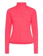 Run Favorite 1/4 Zip W Sport T-shirts & Tops Long-sleeved Pink PUMA