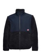 Sherpa Jacket Tops Sweat-shirts & Hoodies Fleeces & Midlayers Navy Arm...