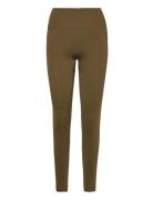 High Seamless Leggings Bottoms Leggings Green Filippa K