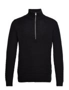 Slhremy Ls Knit All Stu Half Zip W Camp Tops Knitwear Half Zip Jumpers...