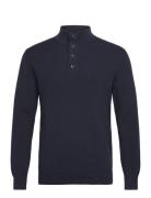 Mamadson Heritage Tops Knitwear Long Sleeve Knitted Polos Navy Matiniq...