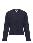 Heart Cardigan Tops Knitwear Cardigans Navy Tom Tailor