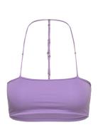 Light Jersey Cropped Top Tops Crop Tops Sleeveless Crop Tops Purple RO...