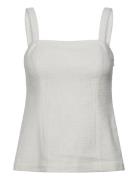 Avril Top Tops Blouses Sleeveless White Twist & Tango