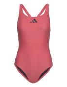 3 Bars Suit Sport Swimsuits Red Adidas Performance