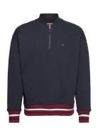 Bold Global Stripe Half Zip Tops Knitwear Half Zip Jumpers Navy Tommy ...