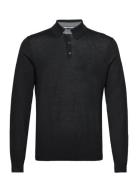 Kamber Tops Knitwear Long Sleeve Knitted Polos Black Ted Baker London