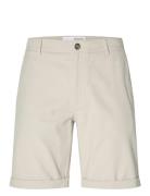 Slhslim-Luton Flex Shorts Noos Bottoms Shorts Chinos Shorts Beige Sele...