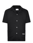 Waffle Nero Shirt Designers Shirts Short-sleeved Black Nikben