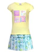 Set 2P Skirt + Ts Sets Sets With Short-sleeved T-shirt Multi/patterned...