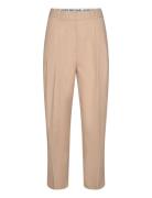 Pleated Ankle Pant Bottoms Trousers Chinos Beige Michael Kors