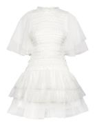 Minnie Short Sleeve Lace Mini Dress Designers Short Dress White Malina