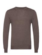 Lyle Light Merino Sweater Designers Knitwear Round Necks Brown J. Lind...