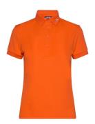 Tour Tech Polo Tops T-shirts & Tops Polos Orange J. Lindeberg