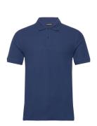 Troy Polo Shirt Designers Polos Short-sleeved Blue J. Lindeberg