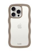 Wavy Case Iph 15 Pro Mobiltilbehør-covers Ph Cases Beige Holdit