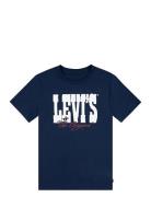 Levi's® Yee Haw Tee Tops T-shirts Short-sleeved Navy Levi's