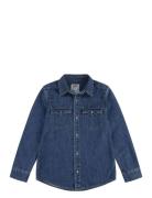 Levi's® New Barstow Western Shirt Tops Shirts Long-sleeved Shirts Blue...