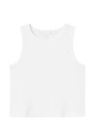 Nkfnakal Sl Crop Top Noos Tops T-shirts Sleeveless White Name It