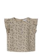 Nmfjasilla Sl Top Tops T-shirts Sleeveless Beige Name It