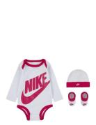 Nike Futura Bodysuit Box Set Langermet Bodysuit Pink Nike