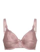 Hedona Covering Molded Bra Lingerie Bras & Tops Full Cup Bras Pink CHA...