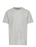 T-Shirt Tops T-shirts Short-sleeved Grey United Colors Of Benetton