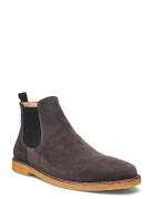 Booties - Flat - With Elastic Støvletter Chelsea Boot Brown ANGULUS