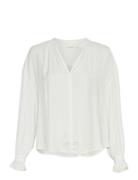 Mschminara Maluca Top Tops Blouses Long-sleeved White MSCH Copenhagen