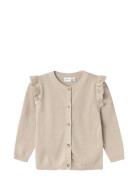 Nmfabinne Ls Knit Card Noos Tops Knitwear Cardigans Beige Name It