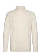 Salomon Rollneck Tops Knitwear Turtlenecks Cream Oscar Jacobson