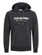 Jjalvis Sweat Hood Tops Sweat-shirts & Hoodies Hoodies Grey Jack & J S