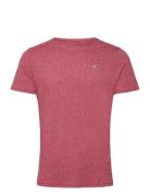 Tjm Slim Jaspe C Neck Tops T-shirts Short-sleeved Red Tommy Jeans