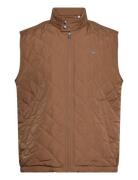 Quilted Windcheater Vest Vest Brown GANT