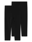 Nkfvivian 2P Capri Legging F Noos Bottoms Leggings Black Name It