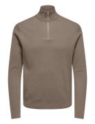 Onsphil Reg 12 Cotton Half Zip Knit Noos Tops Knitwear Half Zip Jumper...