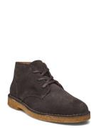 Slhricco Suede Chukka Boot Støvletter Med Snøring Brown Selected Homme