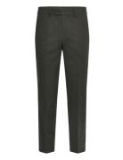 Flannel Wool Blend Formal Pant Bottoms Trousers Formal Green Lindbergh