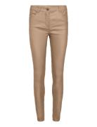 Sc-Pam Bottoms Trousers Leather Leggings-Bukser Beige Soyaconcept