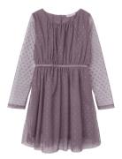 Nkfvabos Ls Dress Noos Dresses & Skirts Dresses Partydresses Purple Na...