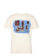 Berkeley T-Shirt Tops T-shirts Short-sleeved Cream Les Deux